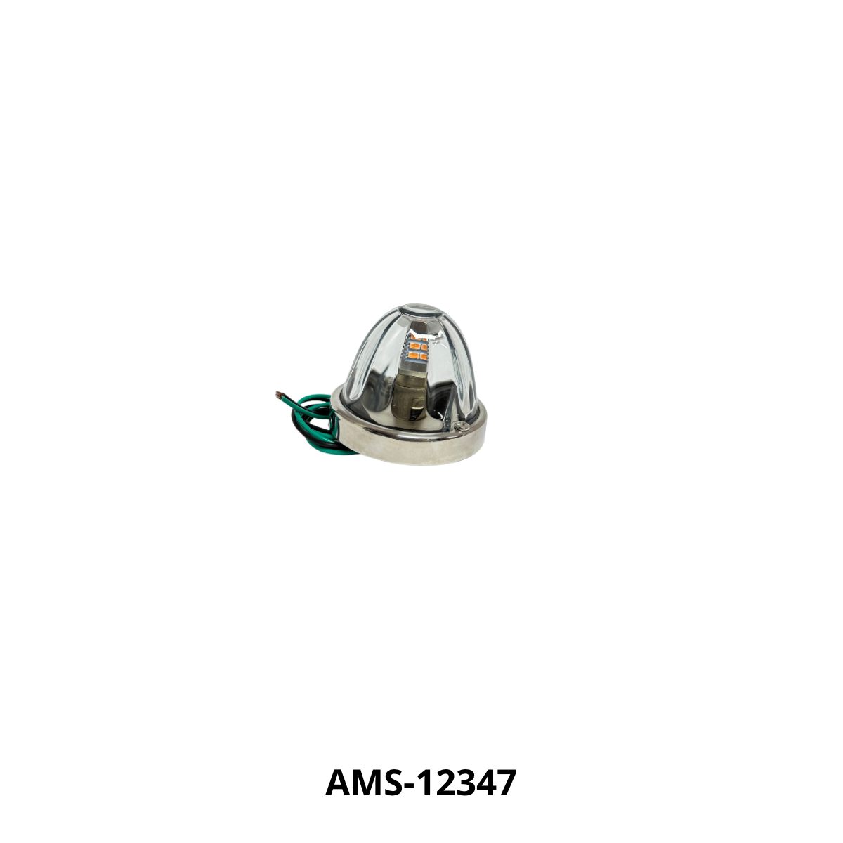 LAMPARA WATERMELON 3.5 pulg VIDRIO 12V VERDE — AMS-12347