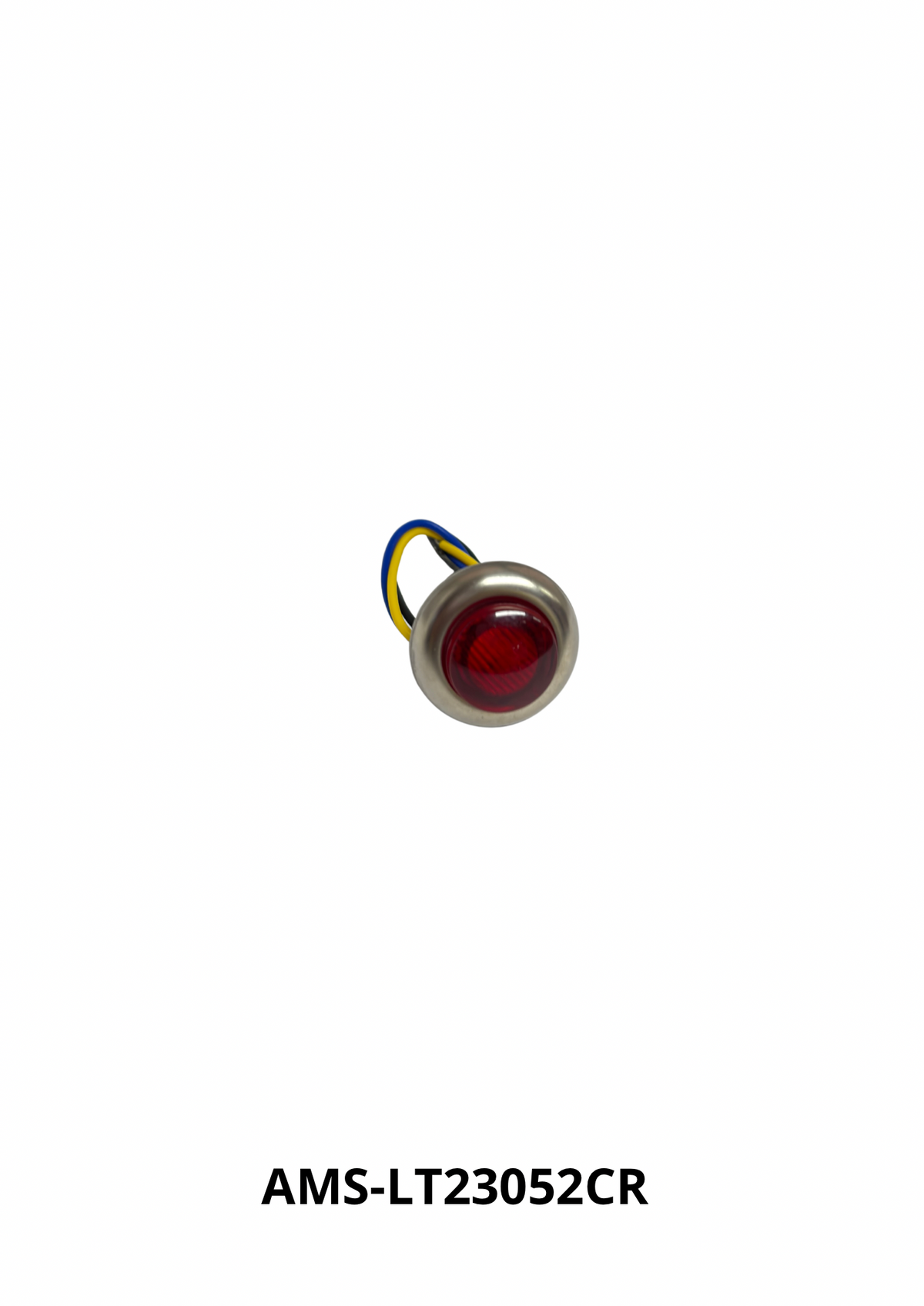 LAMP (LT2) BOTON 3/4 1 pulg CROMO C/R 12V UND — AMS-LT23052CR