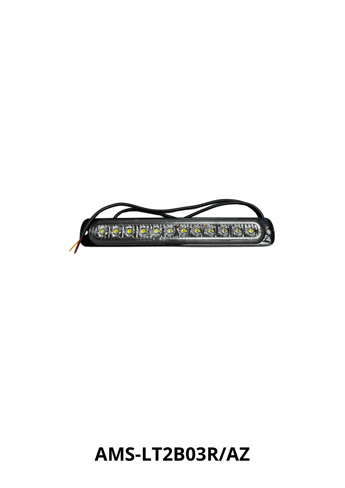 EXPLO (LT2) LINEAL 12LED FLASH ROJO/AZUL MV — AMS-LT2B03R/AZ